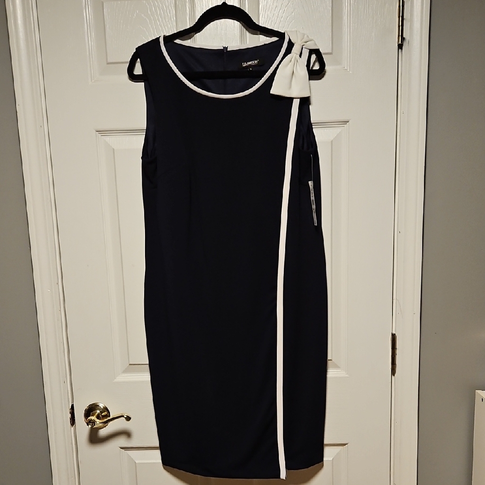 Glamour Bow Sheath Dress
